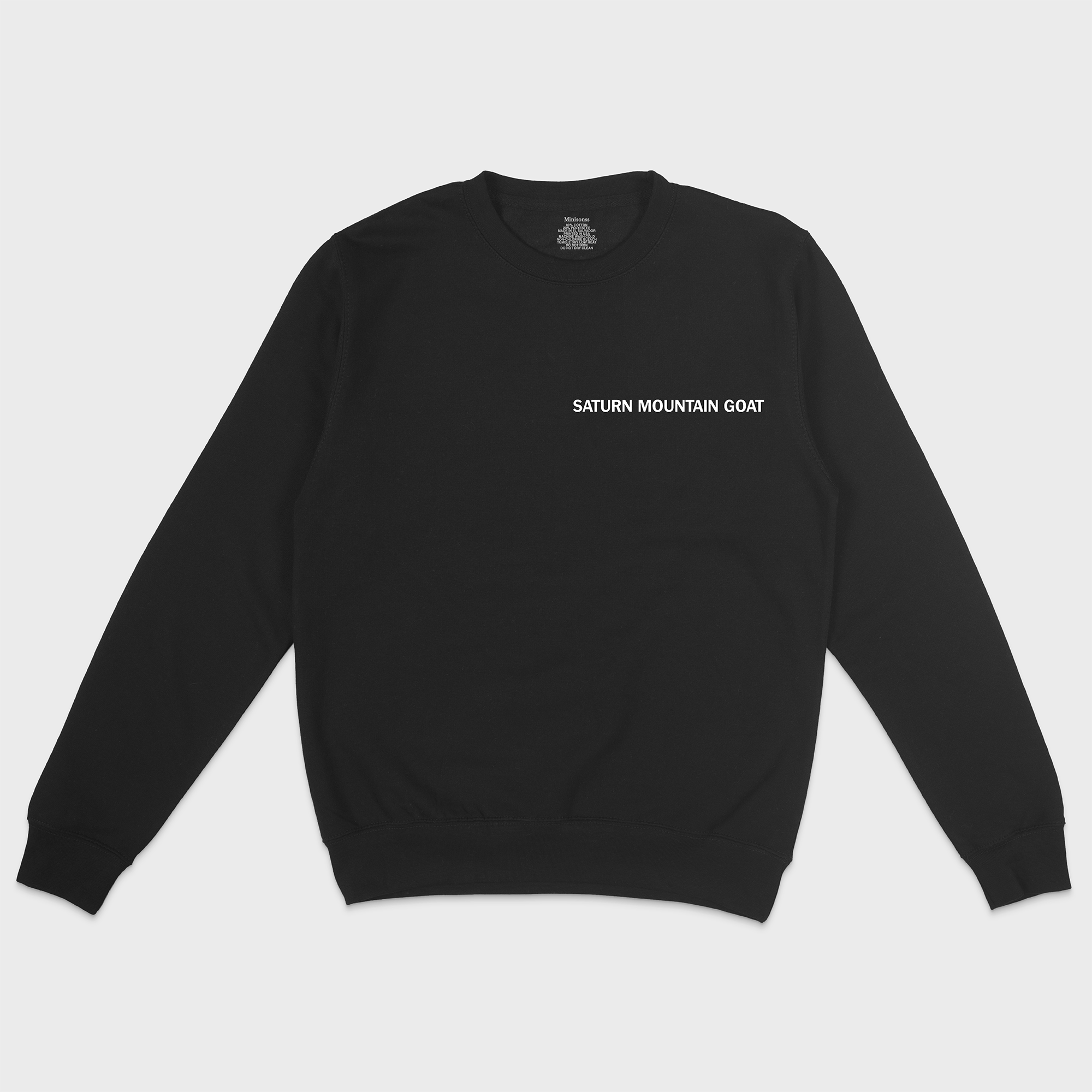 Saturn Mountain Goat (Capricorn) Crewneck - Mono