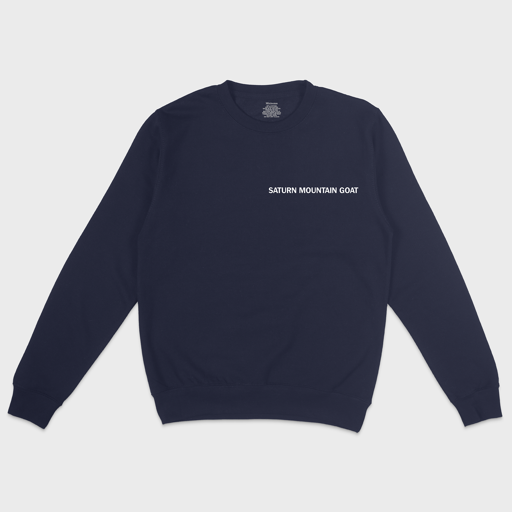 Saturn Mountain Goat (Capricorn) Crewneck - Mono