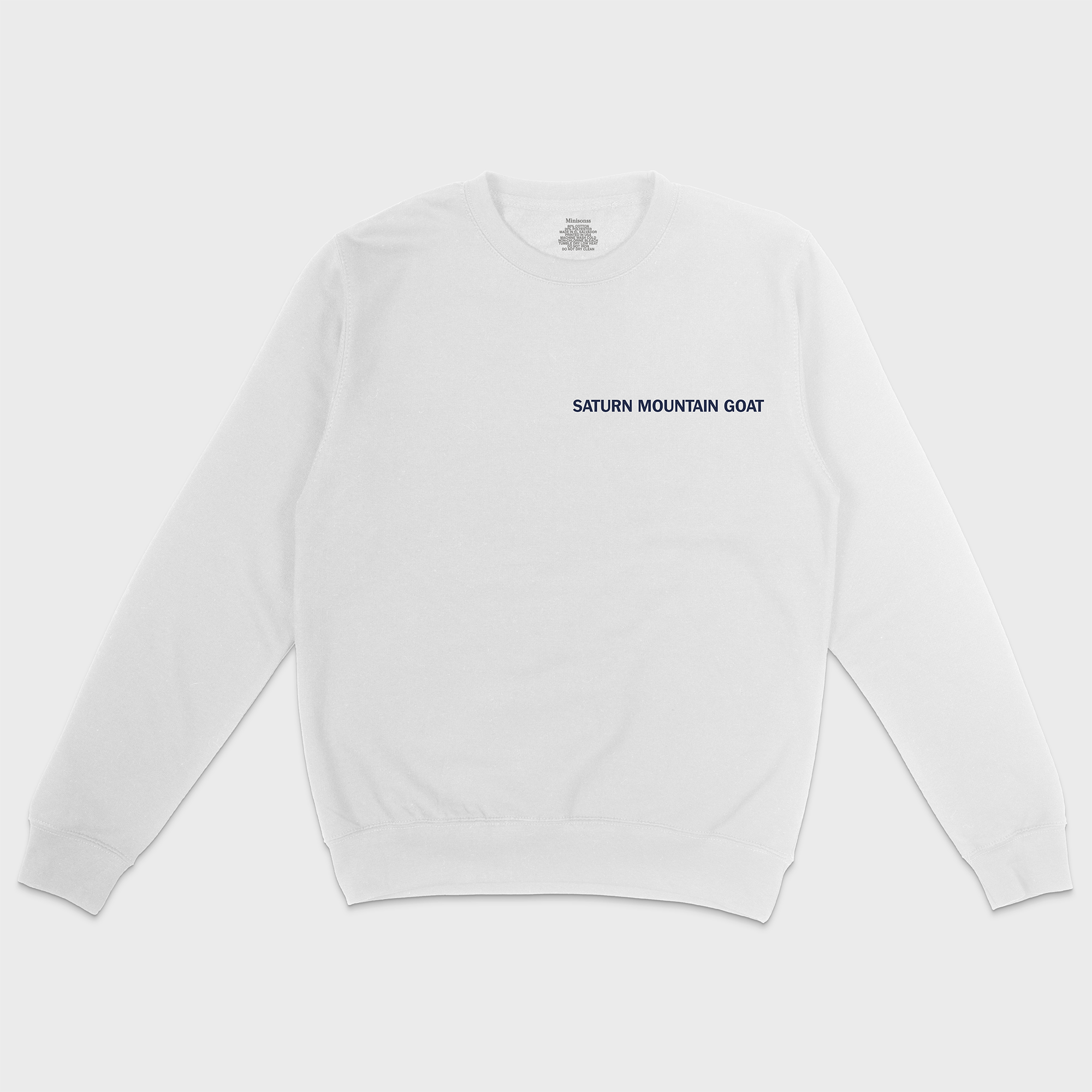Saturn Mountain Goat (Capricorn) Crewneck - Mono
